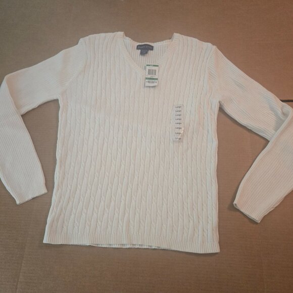 Karen Scott V-Neck Sweater   Large - Picture 6 of 9